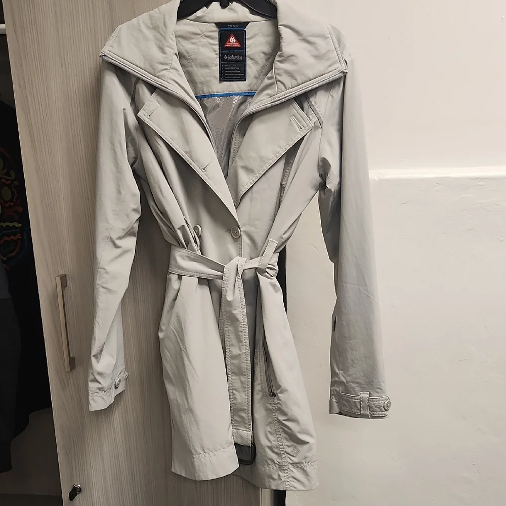 Omni-Heat Full Zip Double Breasted Trench Coat